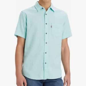Levis Herren Shortsleeve Sunset 1 Pocket Standard Shirt