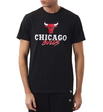 New Era Chicago Bulls Shirt NBA Script schwarz New Era Chicago Bulls Shirt NBA Script schwarz