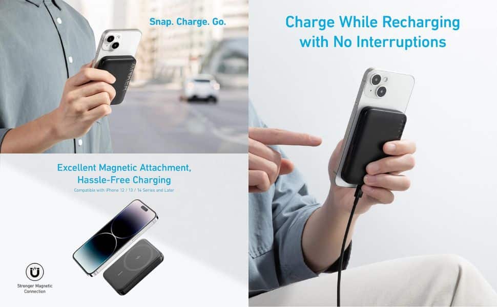 Anker 321 Magnetic Battery (PowerCore Magnetic 5K) 5000mAh Magnetische kabellose Powerbank