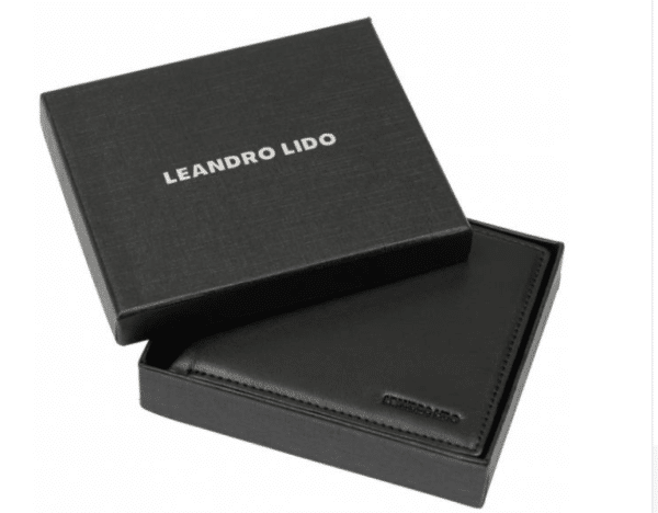 LEANDRO LIDO Classic Brieftasche schwarz
