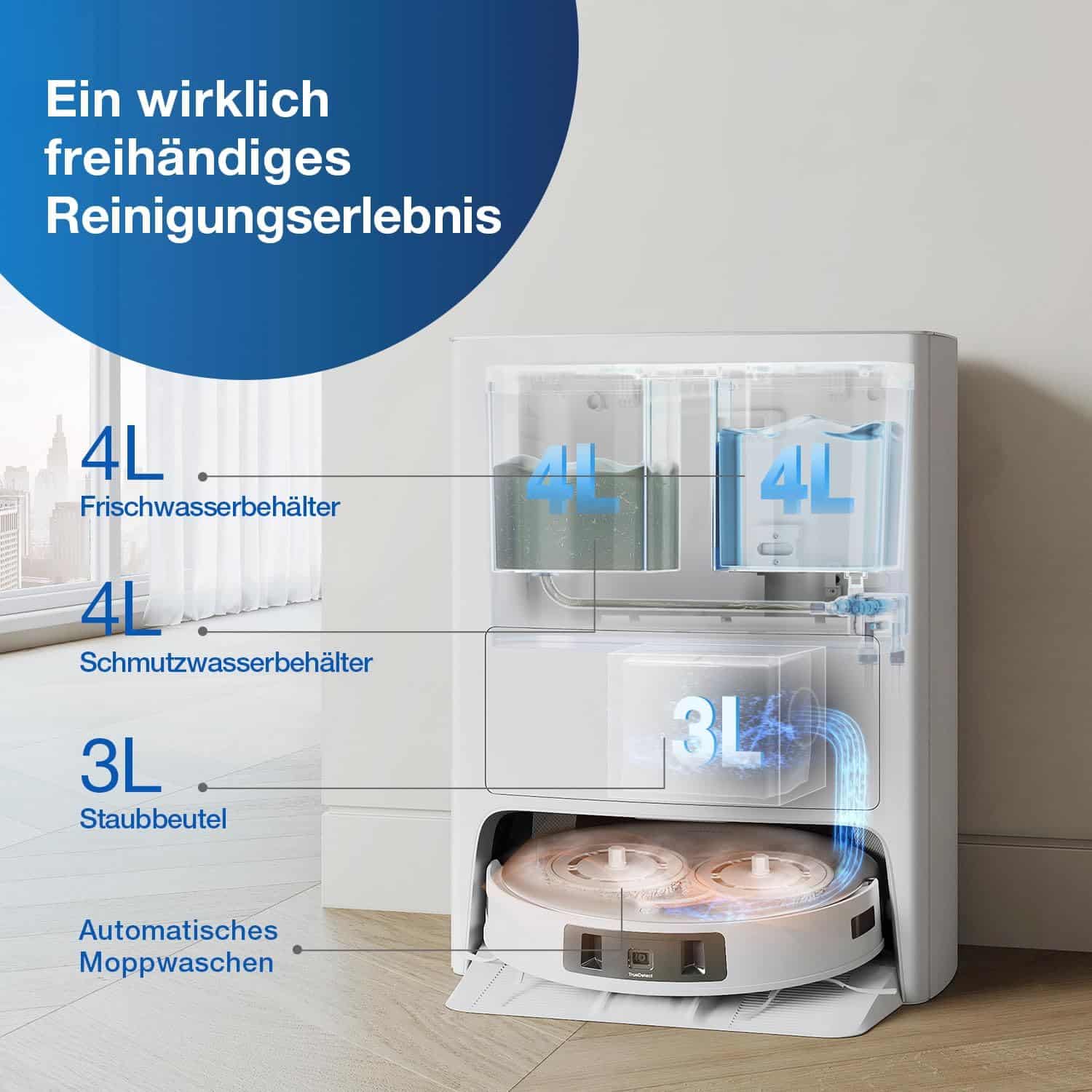 ECOVACS DEEBOT T20e OMNI - Vorteile der Absaugstation