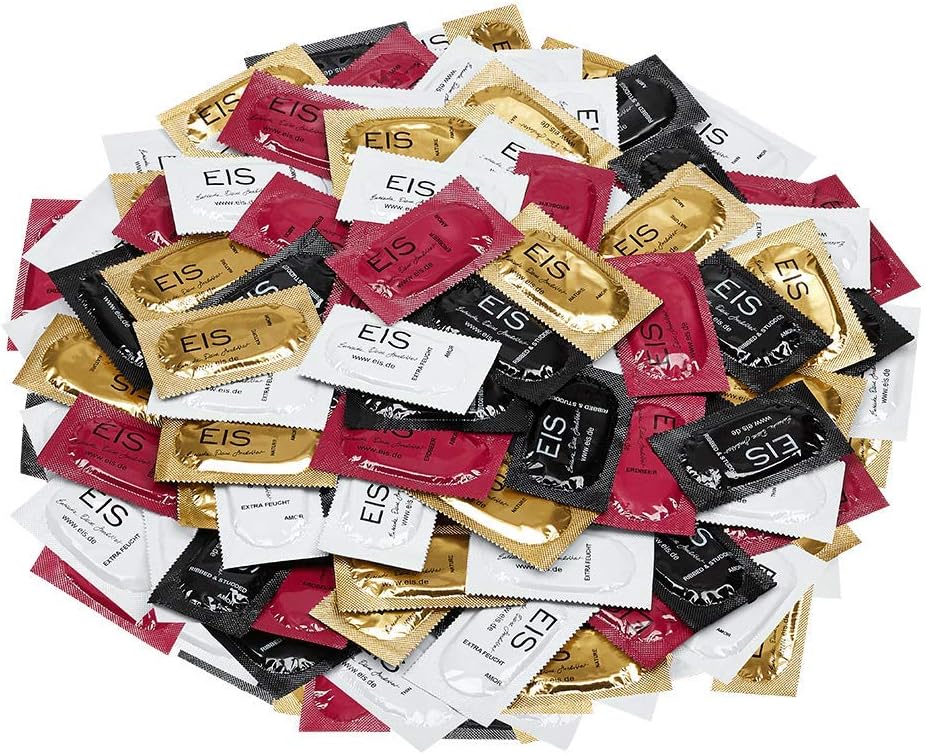 EIS XXL PACK 100 Kondome 53mm verschiedenfarbige Packungen EIS XXL-PACK 100 Kondome | 53mm verschiedenfarbige Packungen