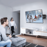 PERLESMITH TV Wandhalterung, Schwenkbare Neigbare TV