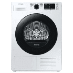 SAMSUNG DV81TA020AE/EG Wärmepumpentrockner (8 kg, A++, Weiß/Schwarz) frontal