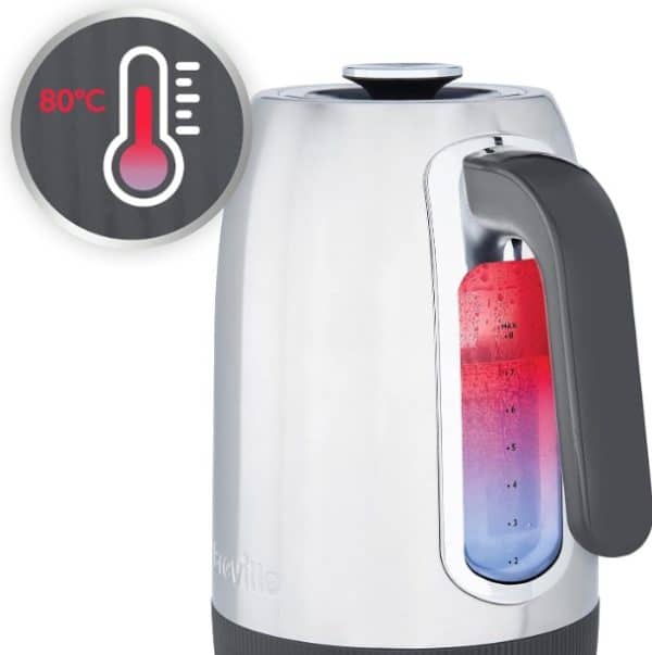 Breville Wasserkocher mit Temperaturanzeige Edelstahl