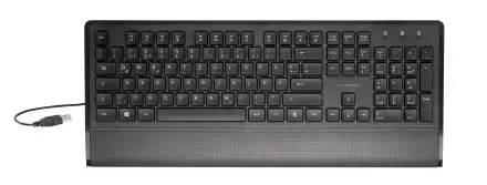 Multimedia Tastatur mit Handballenauflage  e1707569155748