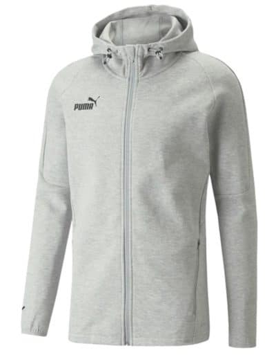 PUMA teamFINAL Casuals Kapuzenjacke Herren Jacke Grau PUMA teamFINAL Casuals Kapuzenjacke Herren Jacke Grau
