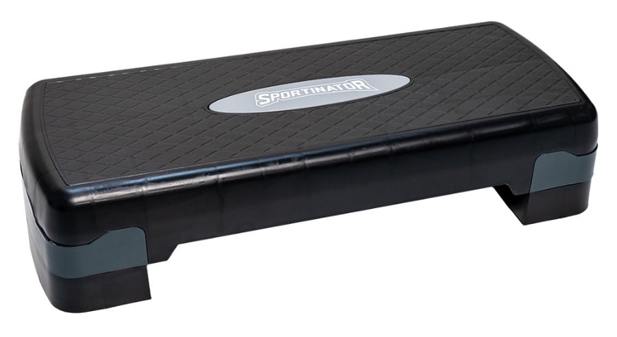 SPORTINATOR Fitness hoehenverstellbarer Stepper grau