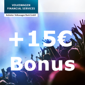 [3,4% Zinsen!] 🔥 15€ Bonus für kostenloses Volkswagen Tagesgeldkonto mit 3,8% Zinsen p.a.