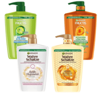 Garnier Fructis Shampoo XXL 1l Flaschen, 4 Sorten