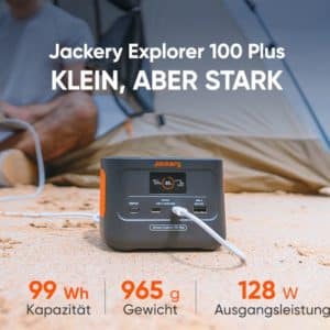 Jackery Explorer 100 Plus Tragbare Powerstation