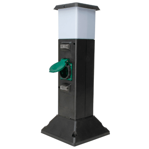 Kopp Energiesaeule Gartensteckdose mit LED 2 Schutzkontakt Aussen Steckdose IP44 Kopp Energiesäule Gartensteckdose mit LED 2 Schutzkontakt Außen Steckdose IP44