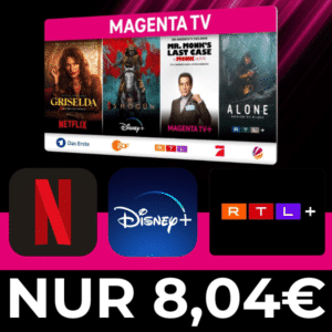 TOP 💥 RTL+ Premium, Disney+, Netflix + TV 🔥 60€ Cashback für Telekom MagentaTV SmartStream - 6 Monate GRATIS!