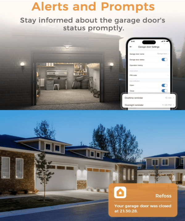Refoss Smart Garagentoröffner WLAN Fernsteuerung mit App