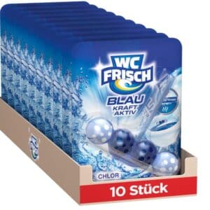 WC FRISCH Kraft Aktiv Blauspueler Chlor 10er Pack