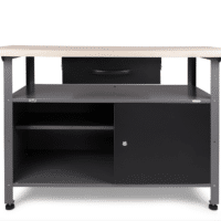 Werkbank_Klaus_120cm_mit_Schublade_und_Tuer_schwarz_Classic