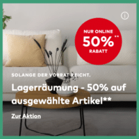 Porta Lagerräumung 50% auf ausgewählte Artikel