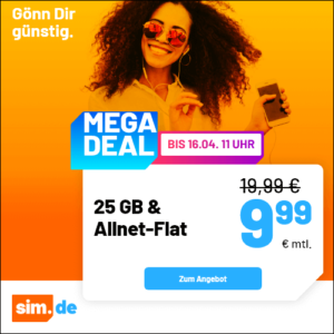 1&1 Allnet-Flats 💥 z.B. 5GB 5G für 4,99€ // 10GB für 6,99€ // 25GB für 9,99€ & mehr (auch mtl. kündbar)