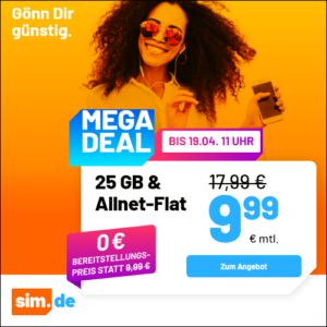 1&1 Allnet-Flats 💥 z.B. 5GB 5G für 4,99€ // 10GB für 6,99€ // 25GB für 9,99€ & mehr (auch mtl. kündbar)