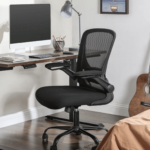 🪑 Songmics Bürostuhl (OBN37BK) mit klappbaren Armlehnen