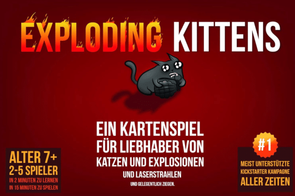 Exploding Kittens, Partyspiel, Kartenspiel, Familie, Unterhaltung
