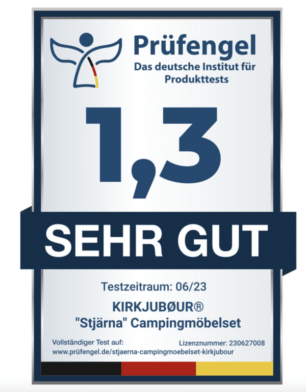 KIRKJUBUR 22Stjaerna22 5er Set Campingstuehle mit Tisch schwarz1 KIRKJUBUR_22Stjaerna22_5er