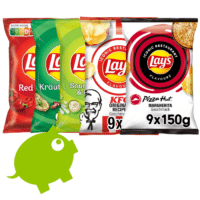 Lay's Kartoffelchips 9x150g z.B. Paprika, Kräuterbutter, KFC, Pizza Hut & mehr!