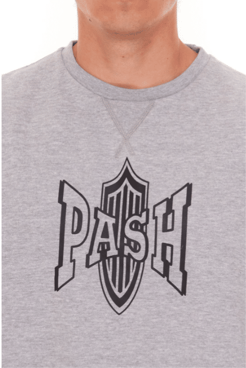 PASH Logo Classic Sweat Herren Rundhals Pullover mit grossem Marken Print Sweater1 PASH Logo Classic Sweat Herren Rundhals-Pullover mit großem Marken-Print Sweater