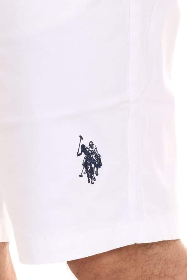 U.S. POLO ASSN. 2Abel Herren Chino Shorts nachhaltige Baumwoll Bermuda 157 59799 52940 401 Weiss