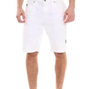 U.S. POLO ASSN. Abel Herren Chino Shorts nachhaltige Baumwoll Bermuda 157 59799 52940 401 Weiss
