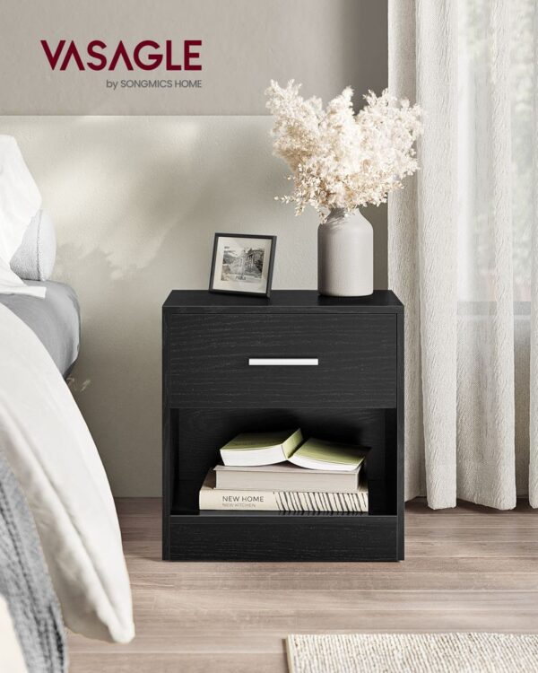 VASAGLE Nachttisch mit Schublade und offenem Fach2