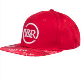 YOUNG RECKLESS Square Logo Griffon Snapback Cap im Graffiti Style 700009 Rot Young & Reckless, Snapback Cap