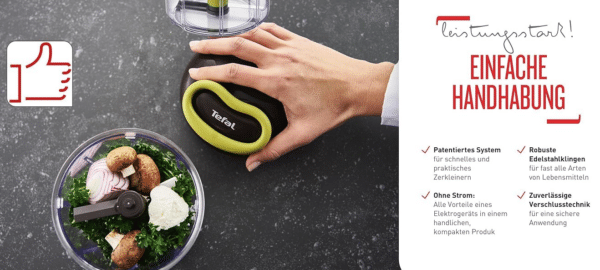 Tefal K13204 Ingenio 5-Sekunden-Zerkleinerer