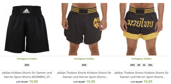 adidas Kickbox Shorts, adidas Thaibox Shorts, Kampfsport Shorts, Outlet46