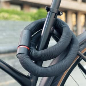 ABUS Kettenschloss Goose Lock  biegsames klapperfreies Fahrradschloss aus gehaertetem Stahl  6 mm stark  mit Schluessel2