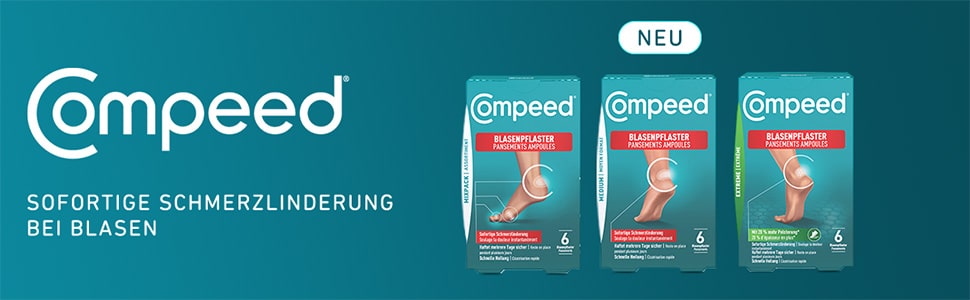 Verschiedene Compeed Blasenpflaster Varianten