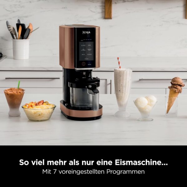 Ninja NC300 Eismaschine Edelstahl Kupfer Schwarz 473 ml