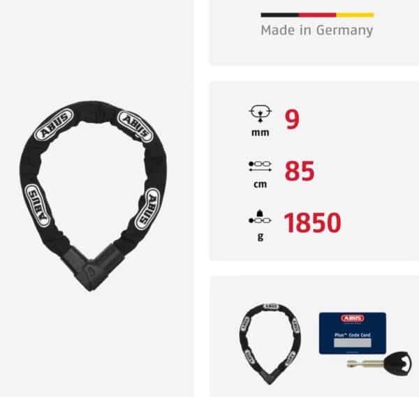 ABUS Kettenschloss CityChain 1010   85 cm 6399    Hochwertig bei Amazon  mydealz 2026 01 13 14 23 16