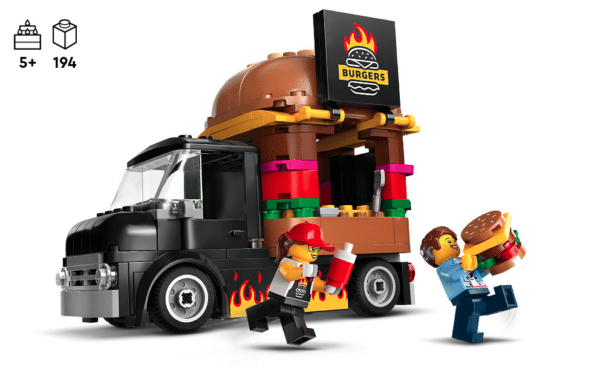 LEGO City Burger-Truck, Bauset mit Spielzeug-Auto