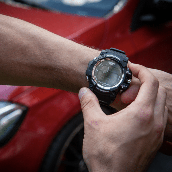 LEANDRO LIDO 22Monza22 Unisex Sport Uhr schwarz weiss