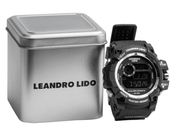 LEANDRO LIDO 22Monza22 Unisex Sport Uhr schwarz weiss1