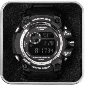 LEANDRO LIDO "Monza" Unisex Sport Uhr schwarz weiß