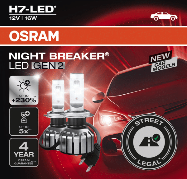 OSRAM H7 LED Night Breaker GEN2 Lampe Scheinwerfer Nachruestlampe Zulassung1 OSRAM H7 LED Night Breaker GEN2 Lampe Scheinwerfer Nachrüstlampe Zulassung