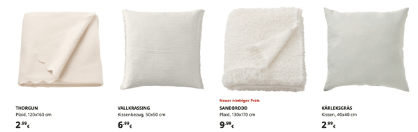 ikea plaids und kissen