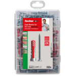 fischer Meister-Box Wohnraum 🛠  160-teiliges Dübel- und Schraubenset | 132-tlg. Dübelset für 9€