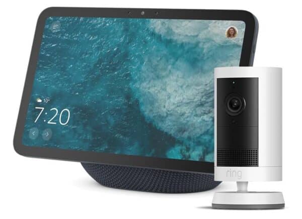 Echo Show 8 und Ring Aussenkamera Plus Akku
