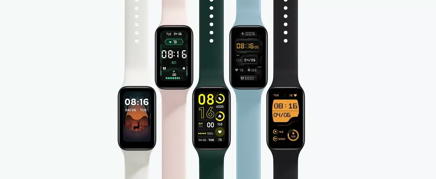 Xiaomi Smart Band 8 Active in allen 5 Farben