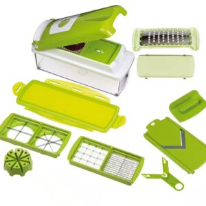 Genius Gemueseschneider Nicer Dicer Plus Set 12 tlg. mit Messer 6x36  18x18 mm kiwigruen Selbstreinigungsfunktion 2024 12 30 12 34 40