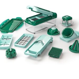 Genius Nicer Dicer Fusion Smart Julietti  Mint Gruen  16 Teile  Alles Schneider  Reiben  Julienne  Spiralen  Hobeln  Wuer 2024 12 09 11 53 10
