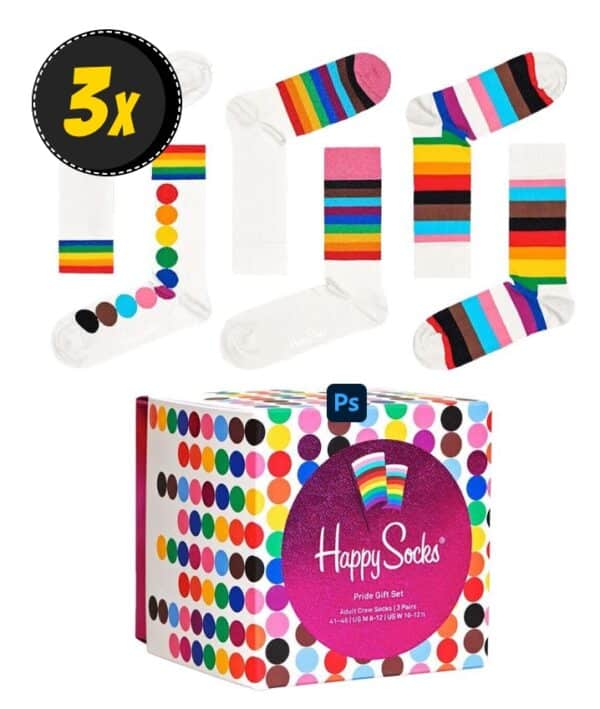 Happy Socks Pride Rainbow Geschenkset Socken 3 Paar XPRD08 1300  SportSpar 2025 12 17 15 40 38